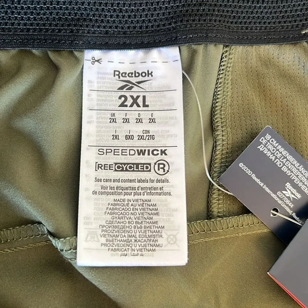 Men's Reebok Dark Green Athletic Shorts ~ Size 2XL